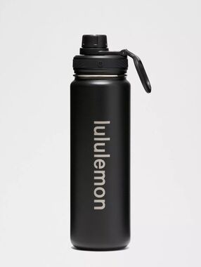 Lululemon Back To Life 24oz Water Bottle In Black